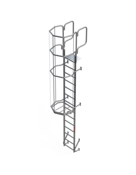 SVS2 | Escalera vertical de seguridad con jaula de protección