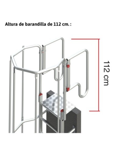SVS2 | Escalera vertical de seguridad con jaula de protección