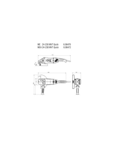 WE 24-230 MVT Quick Amoladora angular/Cartón