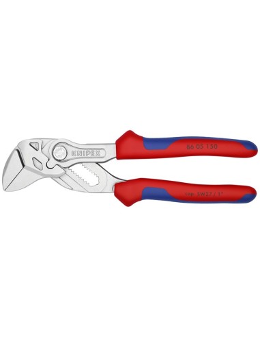 Tenaza llave alicate y llave en una sola herramienta con fundas multicomponentes cromado 150 mm (cartulina autoservicio/blíster