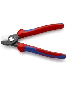 Tijeras cortacables con fundas multicomponentes bruñido 165 mm KNIPEX 95 12 165 2