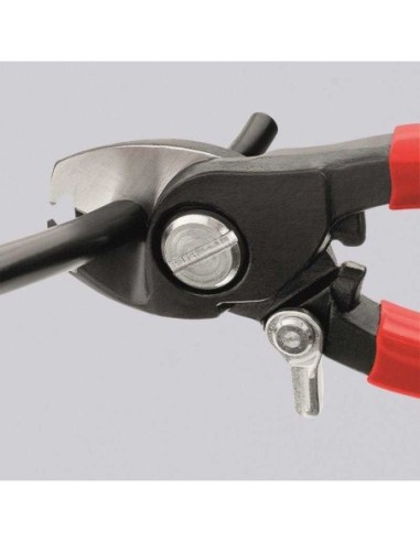 Tijeras cortacables recubiertos de plástico bruñido 165 mm KNIPEX 95 41 165