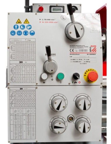 Torno para metal | ED1000FBDIG_400V Holzmann