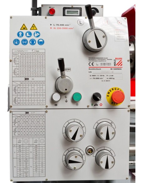 Torno para metal | ED1000FBDIG_400V Holzmann