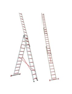 3TFV | Escalera multiusos de 3 tramos de fibra de vidrio