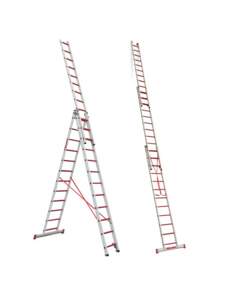 3TFV | Escalera multiusos de 3 tramos de fibra de vidrio