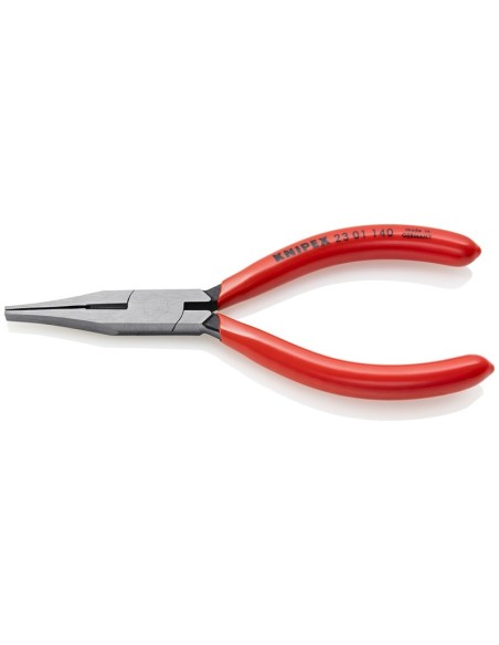Alicate con bocas planas con filos de corte (alicate de precisión para mecánicos) recubiertos de plástico 140 mm KNIPEX 23 01 1