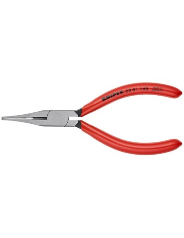 Alicate con bocas planas con filos de corte (alicate de precisión para mecánicos) recubiertos de plástico 140 mm KNIPEX 23 01 1