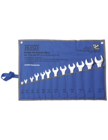 ALYCO 191086 Juego de 12 llaves fijas