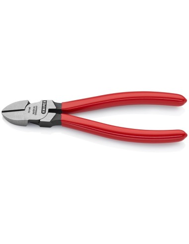 Alicate de corte diagonal recubiertos de plástico negro atramentado 160 mm KNIPEX 70 01 160 EAN