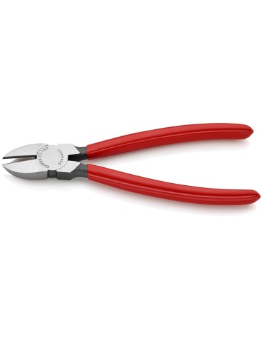 Alicate de corte diagonal recubiertos de plástico negro atramentado 180 mm KNIPEX 70 01 180 EAN
