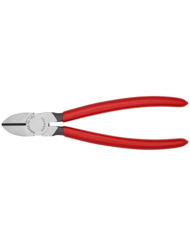Alicate de corte diagonal recubiertos de plástico negro atramentado 180 mm KNIPEX 70 01 180 EAN