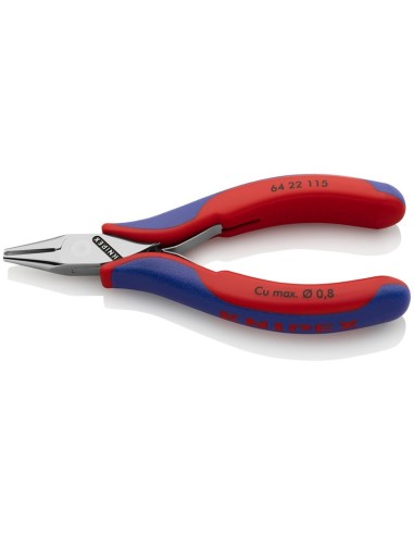 Alicate de corte frontal para electrónica con fundas multicomponentes 115 mm KNIPEX 64 22 115