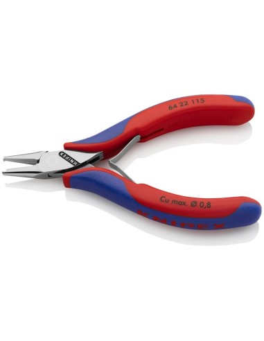 Alicate de corte frontal para electrónica con fundas multicomponentes 115 mm KNIPEX 64 22 115