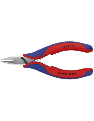 Alicate de corte frontal para electrónica con fundas multicomponentes 115 mm KNIPEX 64 22 115