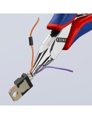 Alicate de corte frontal para electrónica con fundas multicomponentes 115 mm KNIPEX 64 22 115