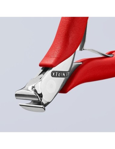 Alicate de corte frontal para electrónica recubiertos de plástico 115 mm KNIPEX 64 11 115