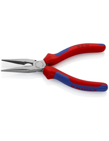 Alicate de montaje (alicate de radio) con fundas multicomponentes negro atramentado 160 mm KNIPEX 25 02 160
