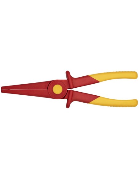Alicate de montaje de plástico aislante con zona de plástico blando para un agarre seguro plástico 220 mm KNIPEX 98 62 02
