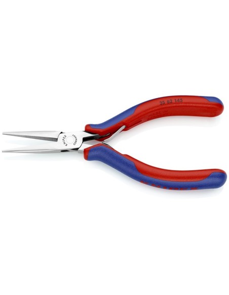 Alicate de montaje para electrónica con fundas multicomponentes 145 mm (cartulina autoservicio/blíster) KNIPEX 35 62 145 SB