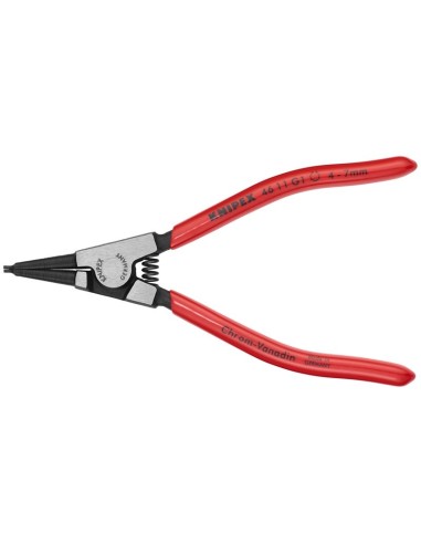 Alicate para arandelas para arandelas de sujeción en ejes recubiertos de plástico negro atramentado 140 mm KNIPEX 46 11 G1