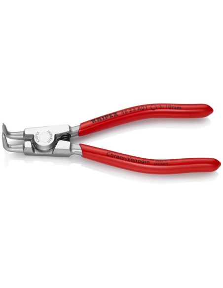 Alicate para arandelas para arandelas exteriores de ejes recubiertos de plástico cromado 125 mm KNIPEX 46 23 A01