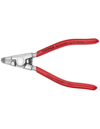 Alicate para arandelas para arandelas exteriores de ejes recubiertos de plástico cromado 125 mm KNIPEX 46 23 A01
