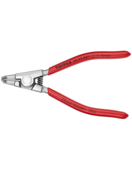 Alicate para arandelas para arandelas exteriores de ejes recubiertos de plástico cromado 125 mm KNIPEX 46 23 A01