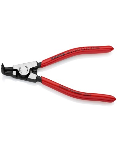 Alicate para arandelas para arandelas exteriores de ejes recubiertos de plástico negro atramentado 125 mm KNIPEX 46 21 A11
