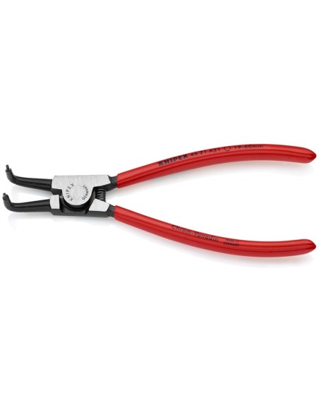 Alicate para arandelas para arandelas exteriores de ejes recubiertos de plástico negro atramentado 170 mm (cartulina autoservic