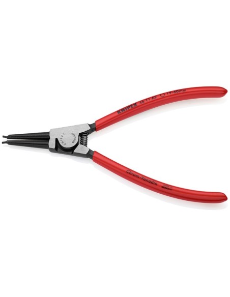 Alicate para arandelas para arandelas exteriores de ejes recubiertos de plástico negro atramentado 180 mm (cartulina autoservic