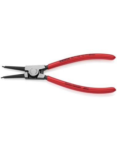 Alicate para arandelas para arandelas exteriores de ejes recubiertos de plástico negro atramentado 180 mm (cartulina autoservic