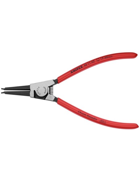Alicate para arandelas para arandelas exteriores de ejes recubiertos de plástico negro atramentado 180 mm (cartulina autoservic