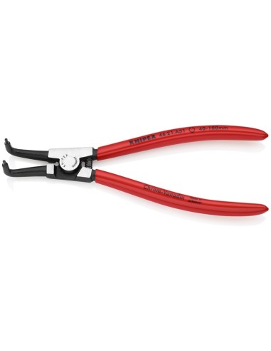 Alicate para arandelas para arandelas exteriores de ejes recubiertos de plástico negro atramentado 200 mm (cartulina autoservic