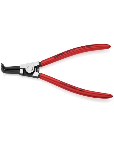 Alicate para arandelas para arandelas exteriores de ejes recubiertos de plástico negro atramentado 200 mm KNIPEX 46 21 A31