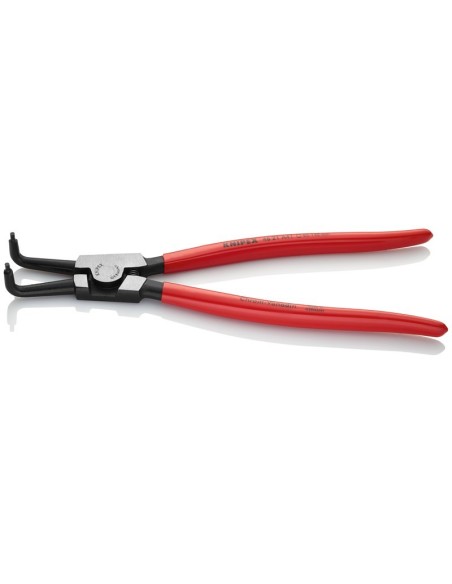 Alicate para arandelas para arandelas exteriores de ejes recubiertos de plástico negro atramentado 300 mm KNIPEX 46 21 A41