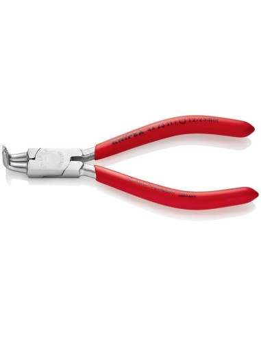 Alicate para arandelas para arandelas interiores en taladros recubiertos de plástico cromado 130 mm KNIPEX 44 23 J11