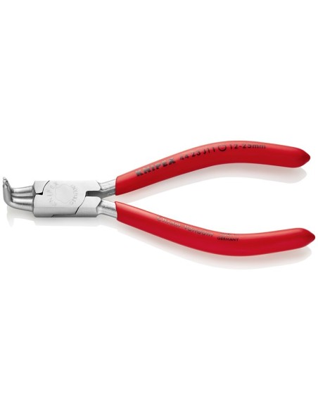 Alicate para arandelas para arandelas interiores en taladros recubiertos de plástico cromado 130 mm KNIPEX 44 23 J11