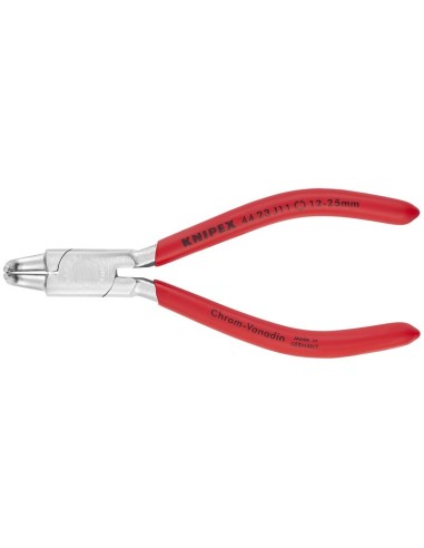 Alicate para arandelas para arandelas interiores en taladros recubiertos de plástico cromado 130 mm KNIPEX 44 23 J11