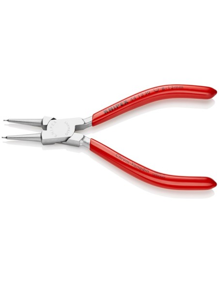Alicate para arandelas para arandelas interiores en taladros recubiertos de plástico cromado 140 mm KNIPEX 44 13 J0