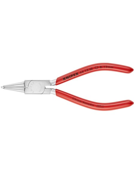 Alicate para arandelas para arandelas interiores en taladros recubiertos de plástico cromado 140 mm KNIPEX 44 13 J0