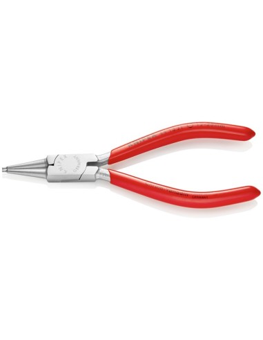 Alicate para arandelas para arandelas interiores en taladros recubiertos de plástico cromado 140 mm KNIPEX 44 13 J1