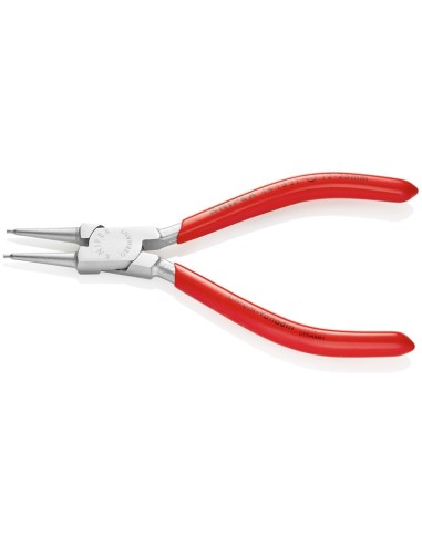 Alicate para arandelas para arandelas interiores en taladros recubiertos de plástico cromado 140 mm KNIPEX 44 13 J1