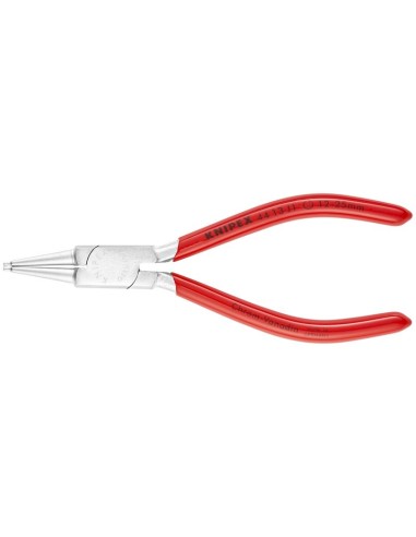 Alicate para arandelas para arandelas interiores en taladros recubiertos de plástico cromado 140 mm KNIPEX 44 13 J1