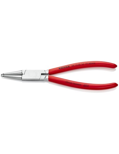 Alicate para arandelas para arandelas interiores en taladros recubiertos de plástico cromado 180 mm KNIPEX 44 13 J2