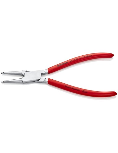 Alicate para arandelas para arandelas interiores en taladros recubiertos de plástico cromado 180 mm KNIPEX 44 13 J2