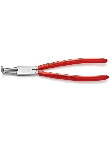 Alicate para arandelas para arandelas interiores en taladros recubiertos de plástico cromado 215 mm KNIPEX 44 23 J31