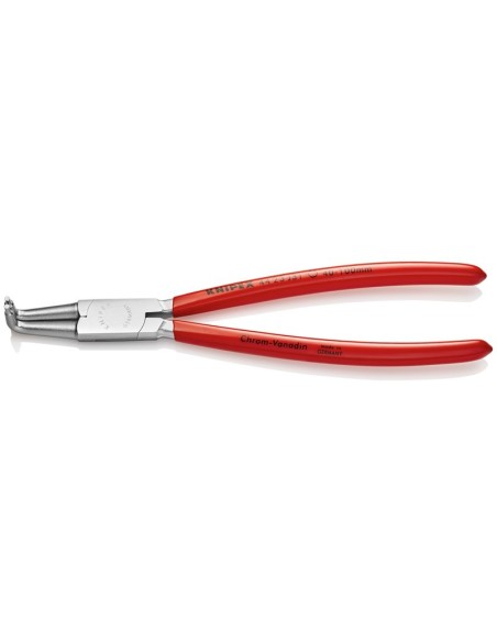 Alicate para arandelas para arandelas interiores en taladros recubiertos de plástico cromado 215 mm KNIPEX 44 23 J31