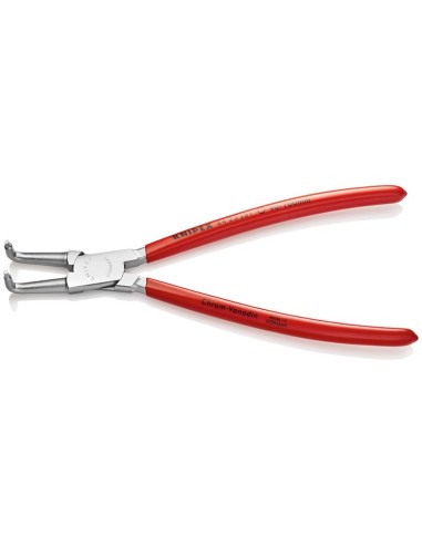 Alicate para arandelas para arandelas interiores en taladros recubiertos de plástico cromado 215 mm KNIPEX 44 23 J31