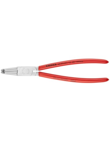 Alicate para arandelas para arandelas interiores en taladros recubiertos de plástico cromado 215 mm KNIPEX 44 23 J31